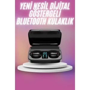 Kablosuz Bluetooth Kulaklık Android ve İOS Uyumlu Led Göstergeli Powerbankli