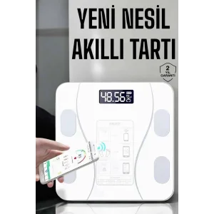 Tartı Baskül Dijital Elektronik Tartı Vücut Analiz Wifi Akıllı Yağ Ölçer