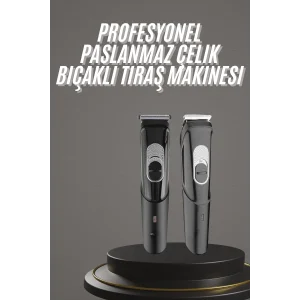 Pro Şarjlı Saç Sakal Tıraş Makinesi Ense Kesme Makinesi Lazer Öncesi Kısaltma