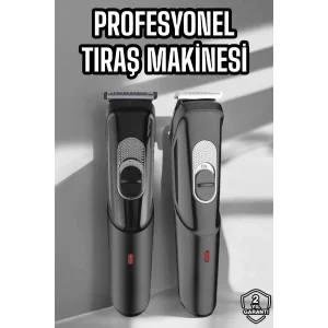 Saç Sakal Vücut Şarjlı Kablosuz Tıraş Makinesi Profesyonel Paslanmaz Çelik