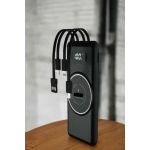 Hızlı Şarj Dijital Göstergeli Powerbankli Çoklu Şarj Özelliği