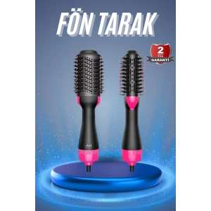 Saç Kurutma Makinesi Saç Düzleştirici Fön Tarak Isı Ayarlı Sıkı Dişli