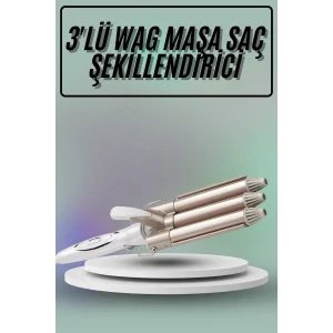 Saç Şekillendirici Wag Maşa Üçlü Yüksek Isı Ayarlı Seramik Kaplama