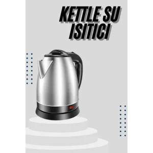 Kettle C F Tipi 220-240V Paslanmaz Çelik Elektrik Kablolu Otomatik Kapanma