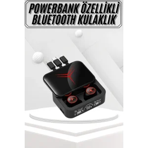Kablosuz Bluetooth Kulaklık Powerbank Özellikli Göstergeli Hd Mikrofon
