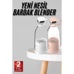 Taşınabilir Kablosuz Şarjlı Kişisel Smoothie El Blender Mini Meyve Sıkacağı