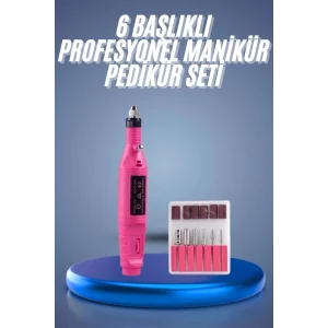 Profesyonel Manikür Pedikür Seti Törpü Makinesi Protez Tırnak Çıkarma
