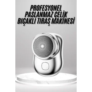 Mini Sıfır Sakal Yanak Tıraş Makinesi USB Şarjlı Sıfır Sakal Taşınabilir Korumalı