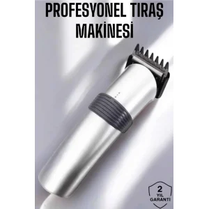 Erkeklere Özel Şarjlı Saç ve Sakal Kesme Tıraş Makinesi Seti