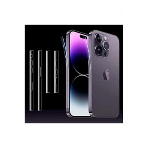 ALLY iPhone 15 Pro Hidrojel Hayalet Yan Alt Üst Kaplama Koruyucu Film-(5775)