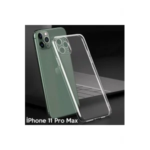 Ally İPhone 11 Pro Max 6.5 İnch Kamera Korumalı Silikon Kılıf-(5775)