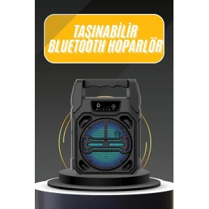 Karaoke Mikrofonlu Fm Radyolu Bluetooth Hoparlör Yüksek Ses Kaliteli