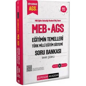 MEB AGS Kim Korkar E?itimin Temelleri T?rk Milli E?itim Sistemi Soru Bankas? Tamam? ??z?ml? [Paperback] [Nov 18, 2025] Kolektif