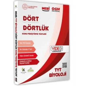 2025 YKS-TYT MEB?-OGM D?rt D?rtl?k Biyoloji Peki?tirme Testleri Soru Bankas? Video ??z?ml? [Unbound] [Nov 14, 2024] Kolektif