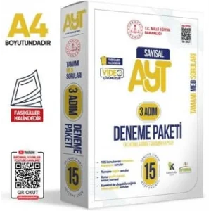 2025 3 Ad?m YKS-AYT Say?sal MEB? ?zg?n Sorular 15li Deneme Fasik?l Paketi Video ??z?ml? [Unbound] [Nov 14, 2024] Kollektif