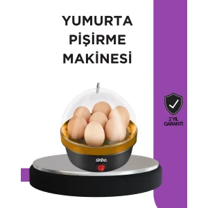 7 Yumurta Kapasiteli Buharlı Yumurta Pişirme Cihazı Sesli Uyarılı