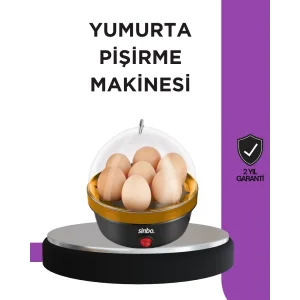 7 Yumurta Kapasiteli Buharlı Yumurta Pişirme Cihazı Sesli Uyarılı