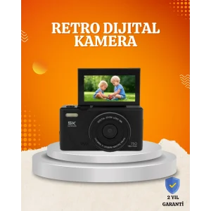 75MP 5K Video Destekli Dijital Kamera 18x Zoom Çok Eksenli Stabilizasyon