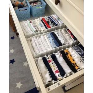 8 Bölmeli Dolap ve Çekmece Içi Düzenleyici Akordiyon Organizer L-00517 (6 Adet)