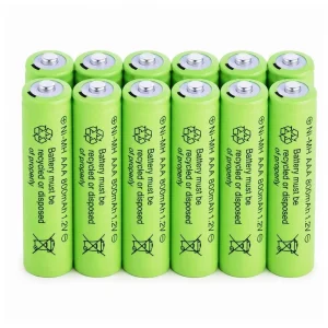 800 Mah 1.2v Aaa Ni-cd Şarj Edilebilir Pil 12 Adet