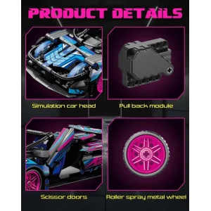 9055-6  TOYSE TOYS BRİCKS SPEED MAVİ CYBER-EKN
