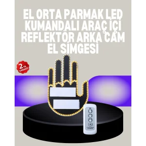 A Kalite Uzaktan Kumandalı LED Park Uyarı Işığı El Figürlü Model