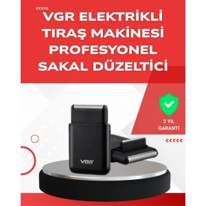 ABS Gövdeli Süper İnce Elektrikli Sakal Kesici – 45 dk Kablosuz Kullanım, Yanak Makası Dahil
