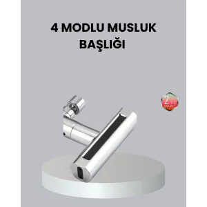 ABS Pirinç Alaşımlı Musluk Başlığı 4 Modlu 360° Dönebilen ve Ekonomik