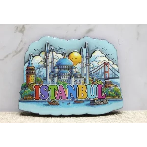 Ahşap İstanbul Temalı Magnet Alk4360