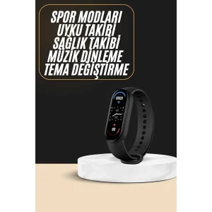 Akıllı Bileklik Android ve İOS Uyumlu Bildirim ve Çağrı Görme Spor Takibi