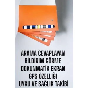 Akıllı Saat 7 Kordonlu Bildirim Görebilen Metal Kordon GPS Özelliği