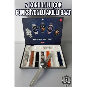 Akıllı Saat 7 Kordonlu Yeni Nesil Arama Cevaplayan Çok Fonksiyonlu
