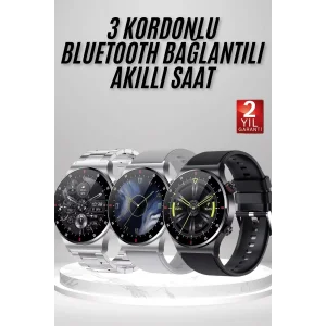 Akıllı Saat Amoled Ekran Bluetooth Bağlantılı Sesli Görüşme Nabız Ölçer