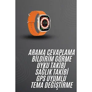 Akıllı Saat Arama Cevaplayan Bildirim Görme Yeni Nesil Bluetooth Bağlantılı