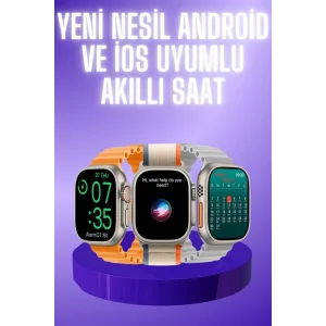 Akıllı Saat Çok Fonksiyonlu Unısex Sosyal Medya Girişli Bluetooth Bağlantılı