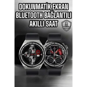 Akıllı Saat Dokunmatik Ekran Sesli Görüşme ve Bildirim Görme Sağlık Takibi