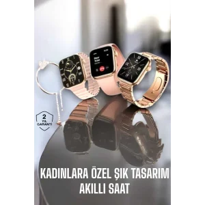Akıllı Saat Kadınlara Uyku Ve Sağlık Takibi Yapabilen Bileklik Hediyeli