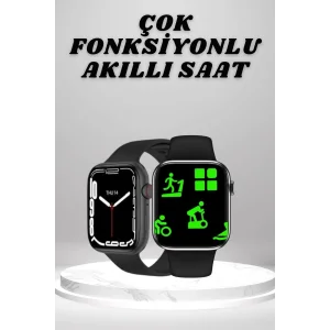 Akıllı Saat Tema Değiştirme Uyku ve Sağlık Takibi Sesli Asistan Bildirim Görme
