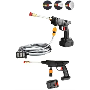 Akülü Oto Araç Yıkama Yüksek Basınçlı Araba Yıkama Makinesi Şarjlı