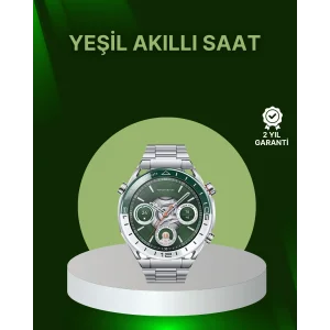 Amoled Ekran Akıllı Saat Harita Gösterimli Bluetooth Aramalı 3 Kayışlı