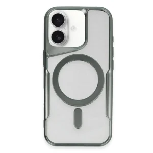 Apple İphone 16 Kılıf Boyi Magsafe Silikon Kapak - Yeşil