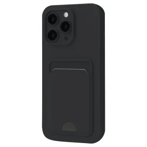 Apple İphone 16 Plus Kılıf Kelvin Kartvizitli Silikon - Siyah