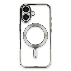 Apple İphone 16 Plus Kılıf Kross Magneticsafe Kapak - Gümüş