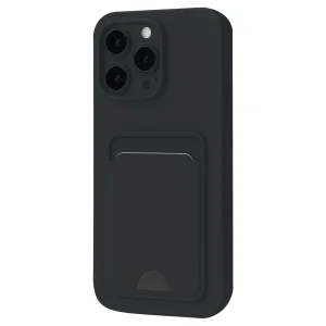 Apple İphone 16 Pro Kılıf Kelvin Kartvizitli Silikon - Siyah