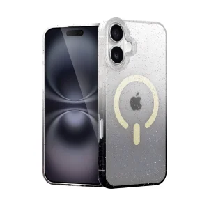 Apple İphone 16 Pummel Shiny Magsafe Kapak - Siyah