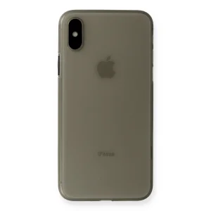 Apple İphone Xs Max Kılıf Pp Ultra İnce Kapak - Gri