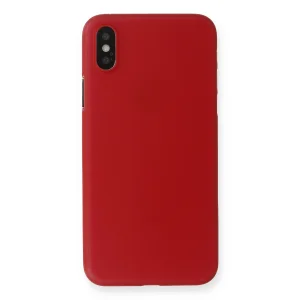 Apple İphone Xs Max Kılıf Pp Ultra İnce Kapak - Kırmızı