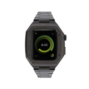 Apple Watch 44mm Metal Petek Kasalı Kordon (saat Değildir) - Siyah