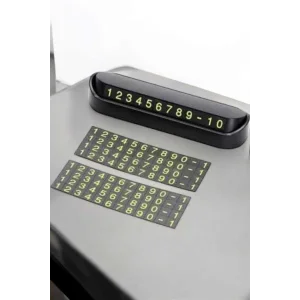 Araba Park Numaratörü Araç İçi Numaralık Değiştirilebilir Çevirmeli Mini