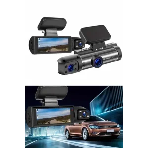 Araç İçi Full Hd Kamera Ön ve Arka Kameralı Ekranlı Araç Kamerası